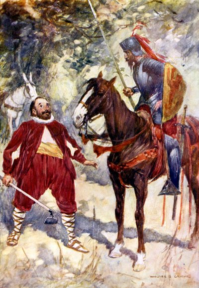 Ilustración para Don Quijote de Walter Grieve